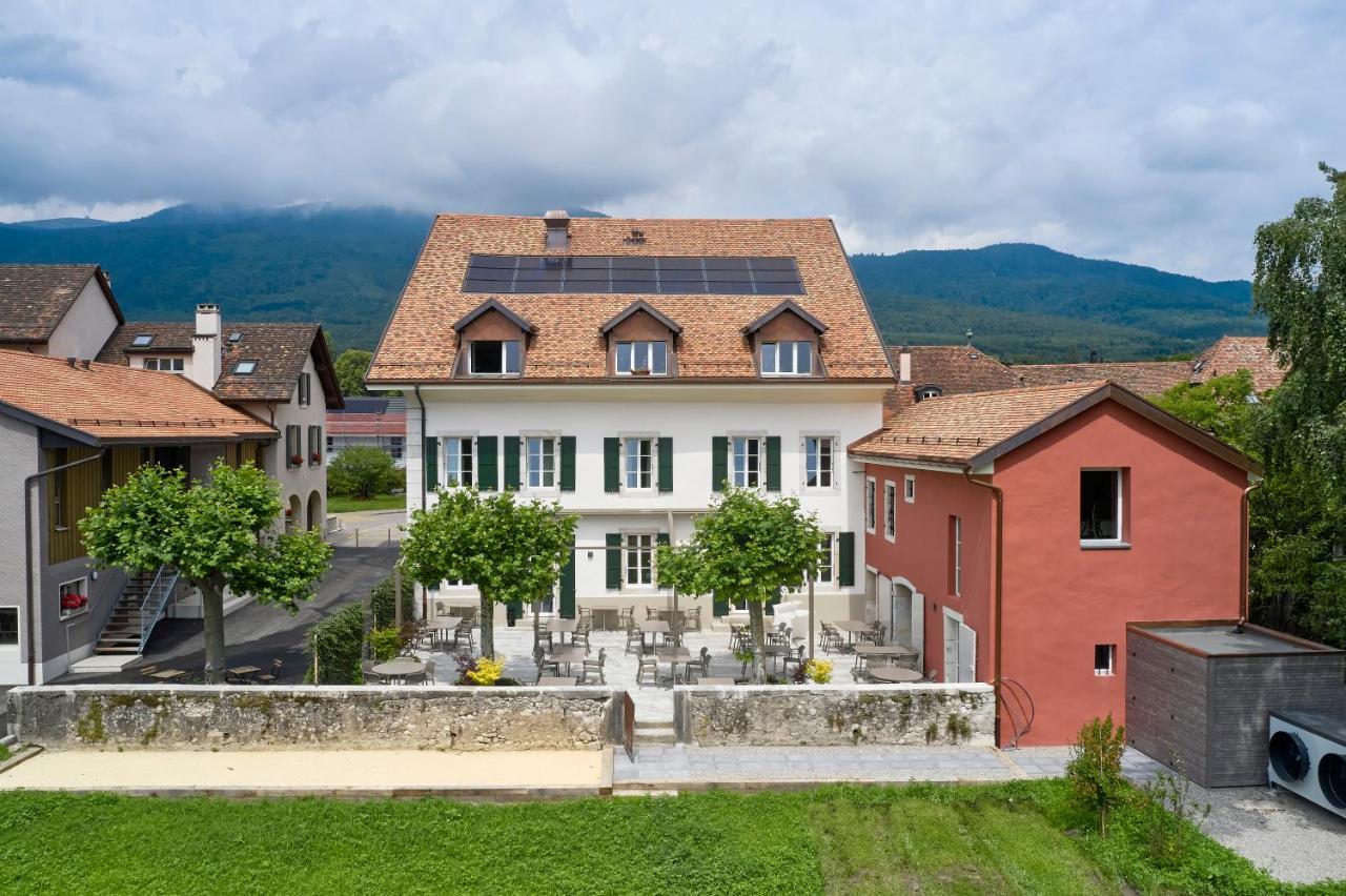 Auberge La Croix-Blanche Gingins Exterior foto